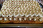 Tort cu mere, vişine şi cremă de zahăr ars