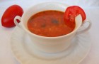 Supă de roşii cu tăiţei de casă