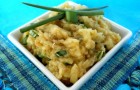 Salată de vinete cu ceapă verde