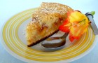 Prăjitură cu nectarine si nucă de cocos
